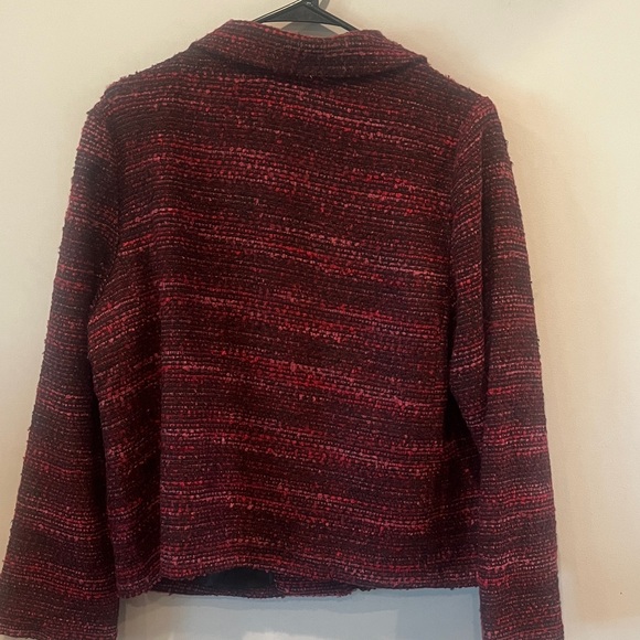 Dana Buchman Women's Black and Red Tweed Blazer NWT - Picture 9 of 12